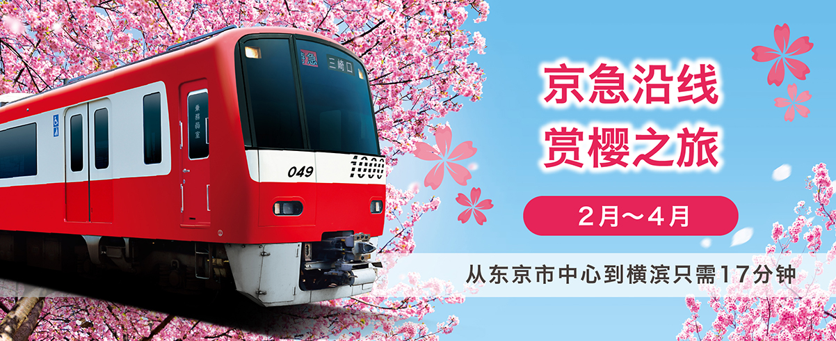 京急沿线 赏樱之旅 2月～4月 从东京都中心到横滨17分钟