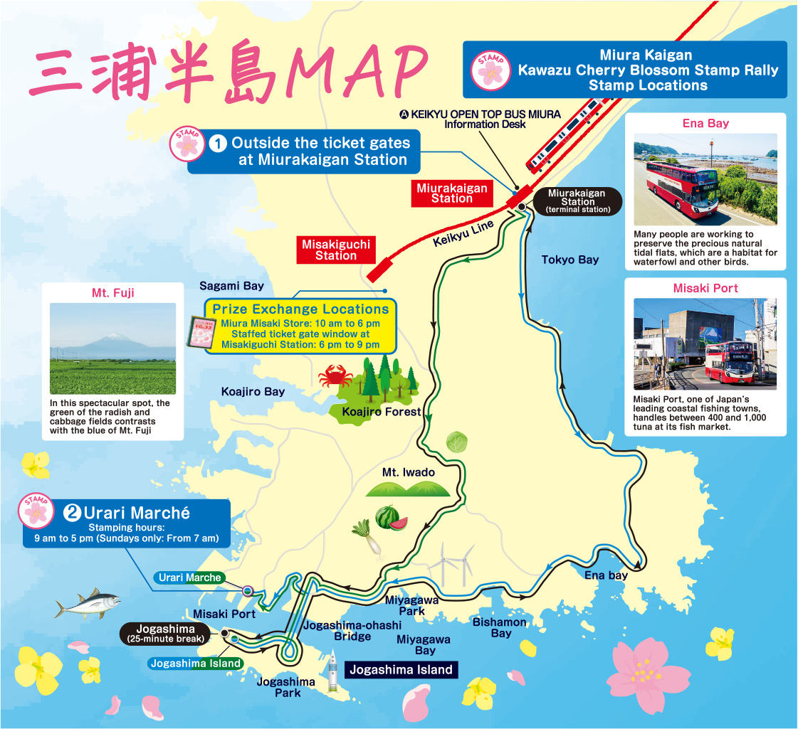 Miura Peninsula Map
